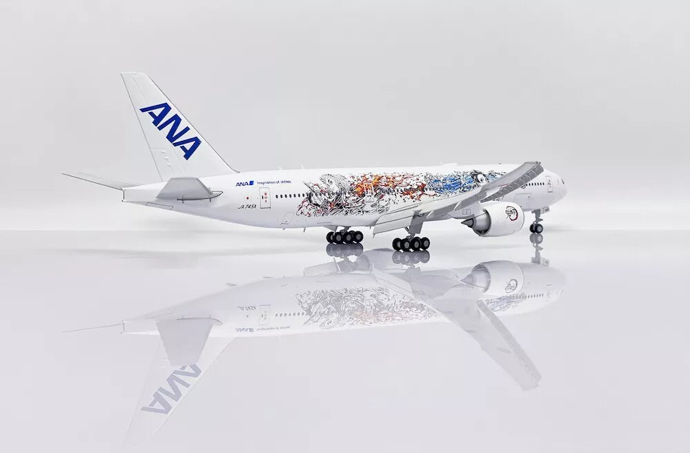 JC WINGS B777-200 ER ALL NIPPON AIRWAYS ((ANA) "DEMON SLAYER:KIMETSU NO YAIBA LIVERY" (FLAPS DOWN) REG: JA745A