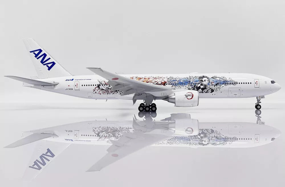 JC WINGS B777-200 ER ALL NIPPON AIRWAYS ((ANA) "DEMON SLAYER:KIMETSU NO YAIBA LIVERY" (FLAPS DOWN) REG: JA745A