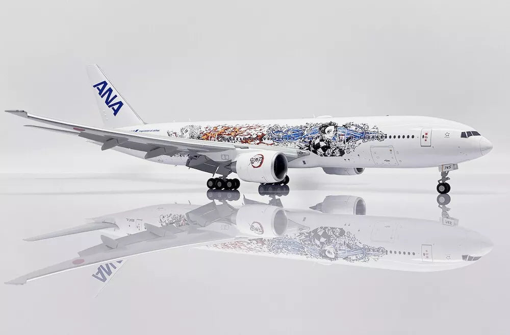 JC WINGS B777-200 ER ALL NIPPON AIRWAYS ((ANA) "DEMON SLAYER:KIMETSU NO YAIBA LIVERY" (FLAPS DOWN) REG: JA745A
