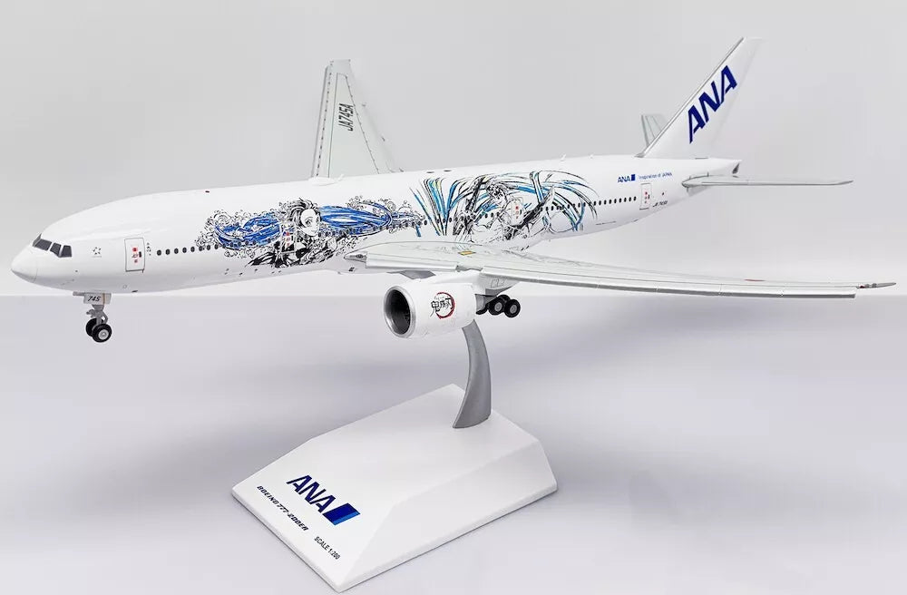 JC WINGS B777-200 ER ALL NIPPON AIRWAYS ((ANA) "DEMON SLAYER:KIMETSU NO YAIBA LIVERY" (FLAPS DOWN) REG: JA745A