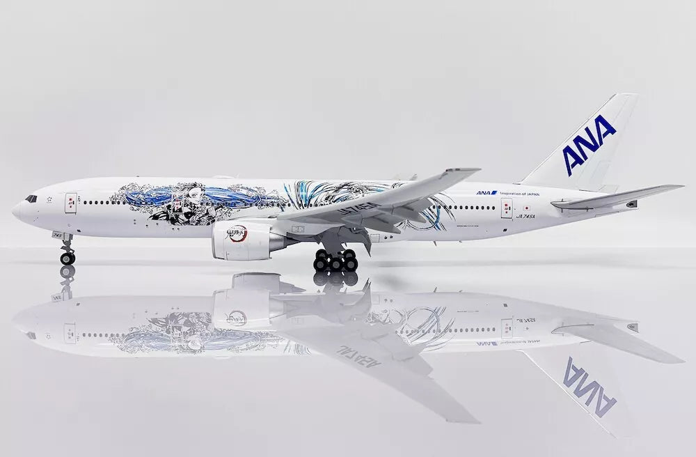 JC WINGS B777-200 ER ALL NIPPON AIRWAYS ((ANA) "DEMON SLAYER:KIMETSU NO YAIBA LIVERY" (FLAPS DOWN) REG: JA745A