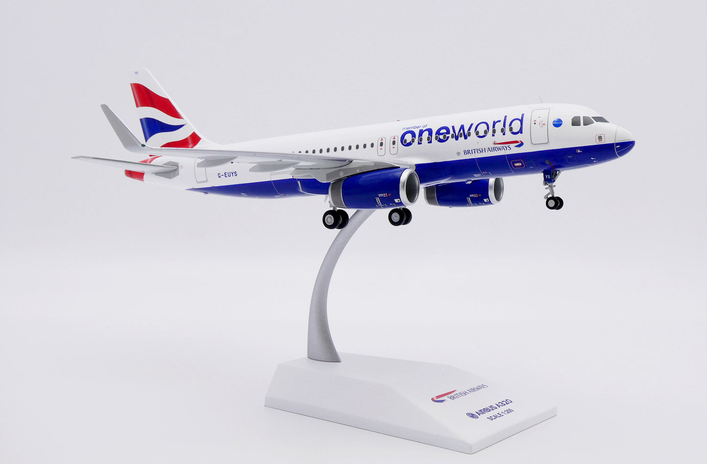 JC WINGS A320 BRITISH AIRWAYS "ONEWORLD" REG: G-EUYS