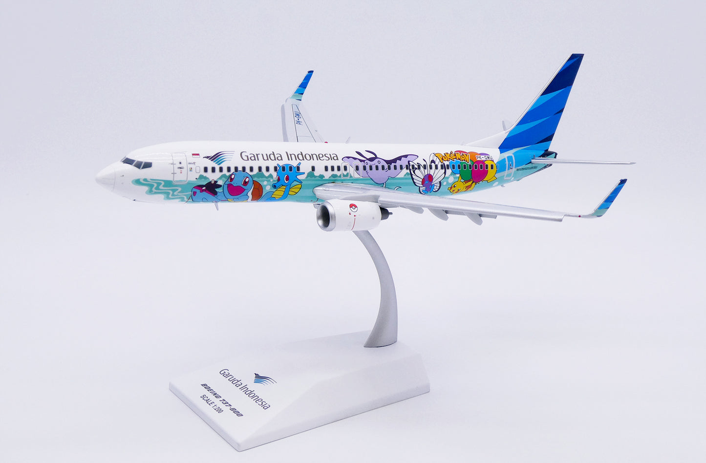 JC WINGS B737-800 GARUDA INDONESIA "POKEMON" (FLAPS DOWN) REG: PK-GMU