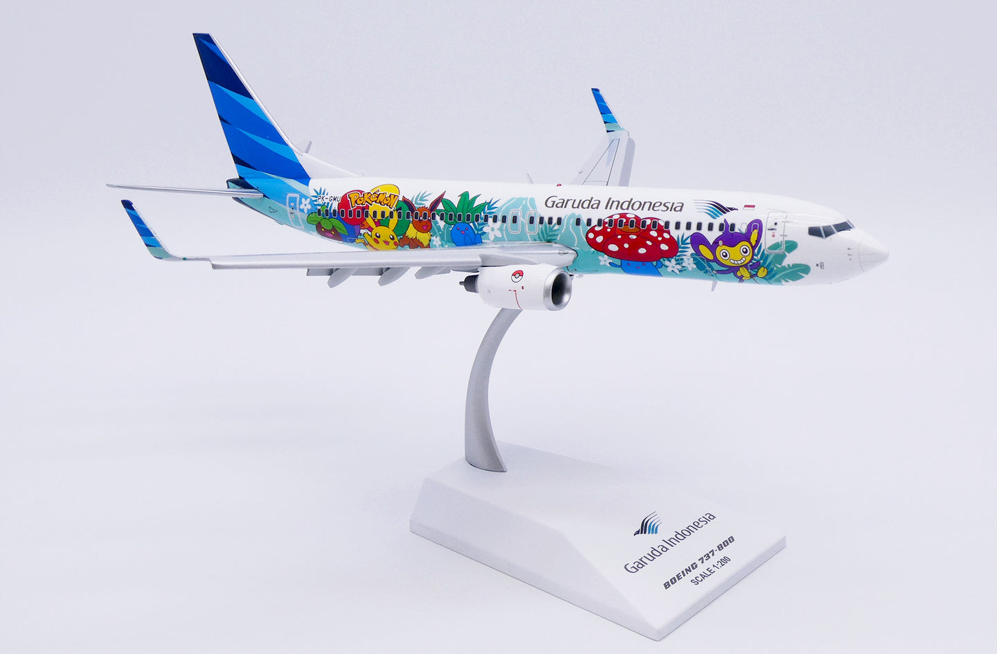 JC WINGS B737-800 GARUDA INDONESIA "POKEMON" (FLAPS DOWN) REG: PK-GMU