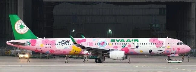 JC WINGS A321 EVA AIR "PINKY JET" REG: B-16217
