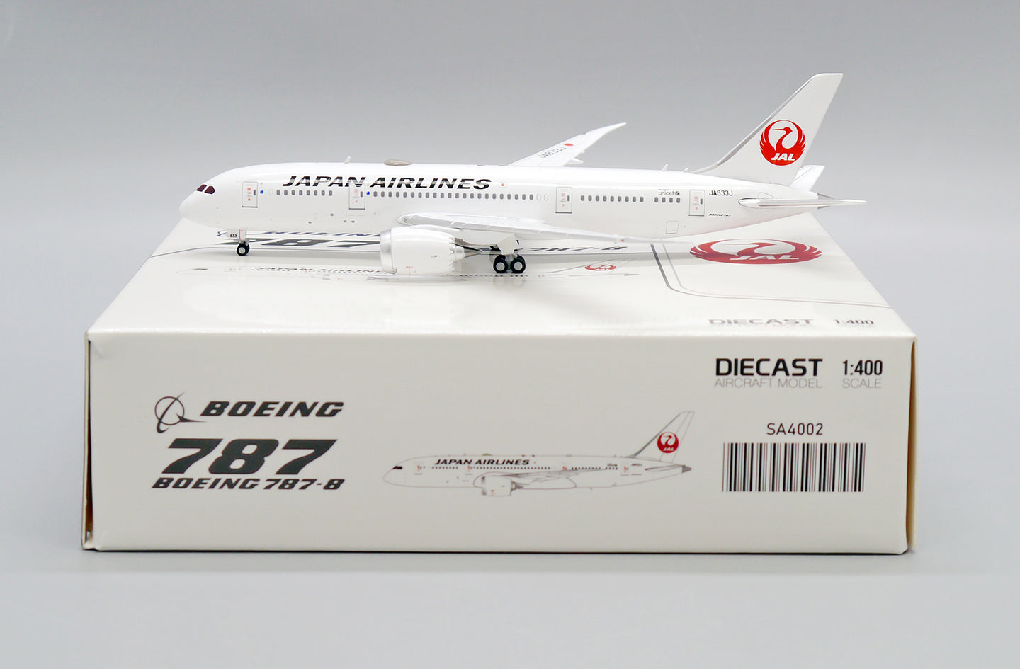 JC WINGS  B787-8 DREAMLINER JAPAN AIRLINES REG: JA833J