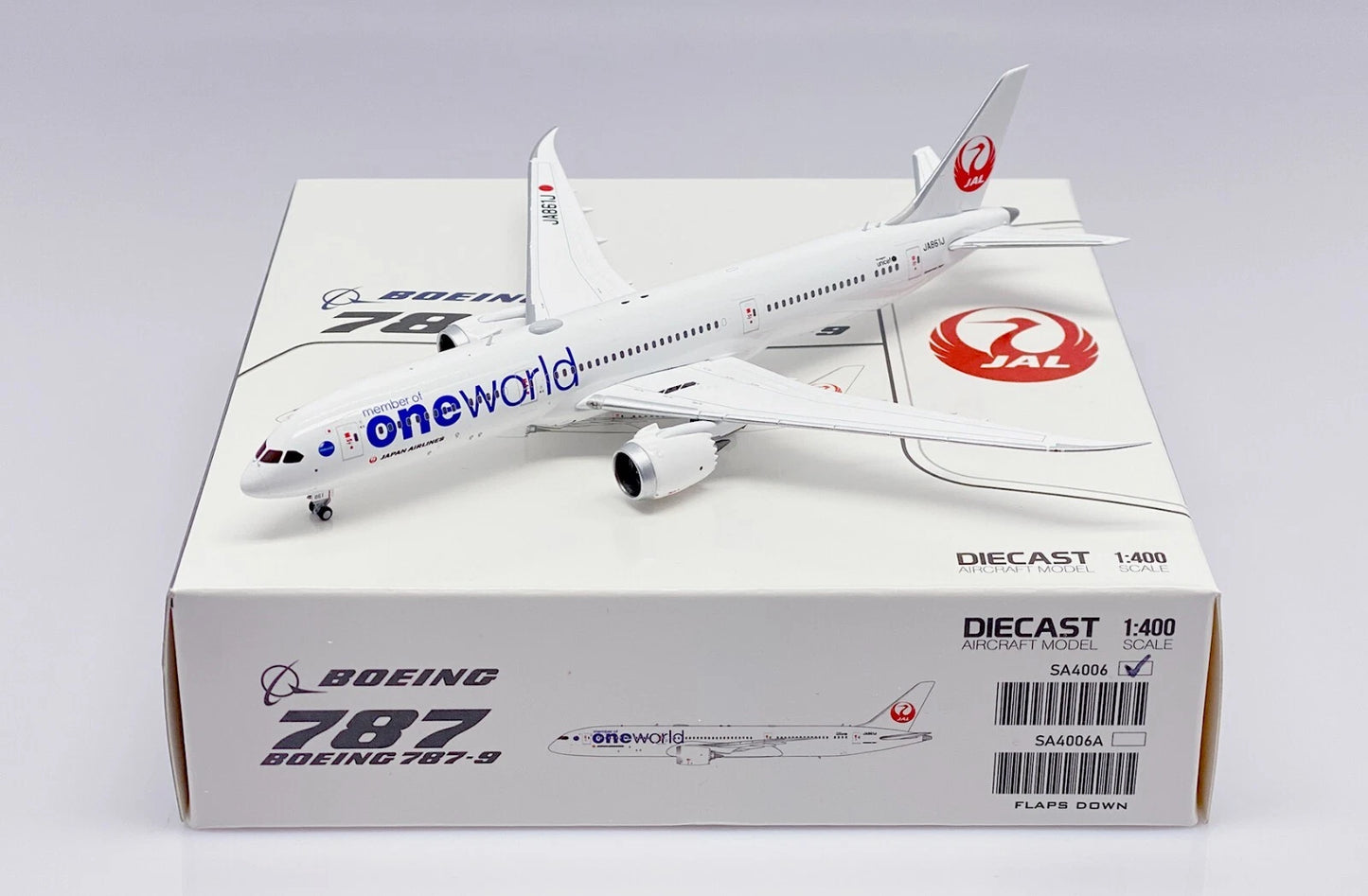 JCWINGS B787-9 JAPAN AIRLINES ONEWORLD REG: JA861J