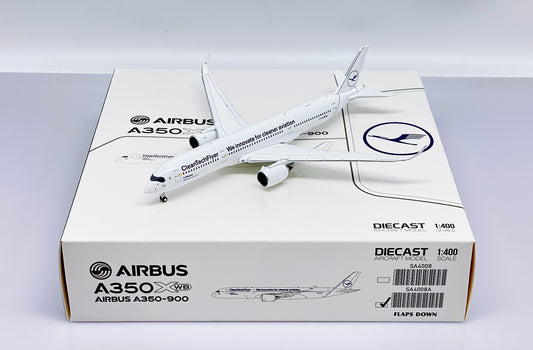 JC WINGS A350-900XWB LUFTHANSA "CLEANTECHFLYER" (FLAPS DOWN) REG: D-AIVD