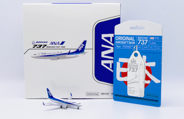 JC WINGS B737-700 ALL NIPPON AIRWAYS PLUS LIMITED EDITION AVIATION TAG REG: JA02AN