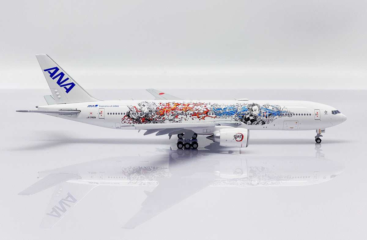 JC WINGS B777-200 ER ALL NIPPON AIRWAYS (ANA) 'DEMON SLAYER: KIMETSU NO YAIBA' (FLAPS DOWN) REG: JA745A