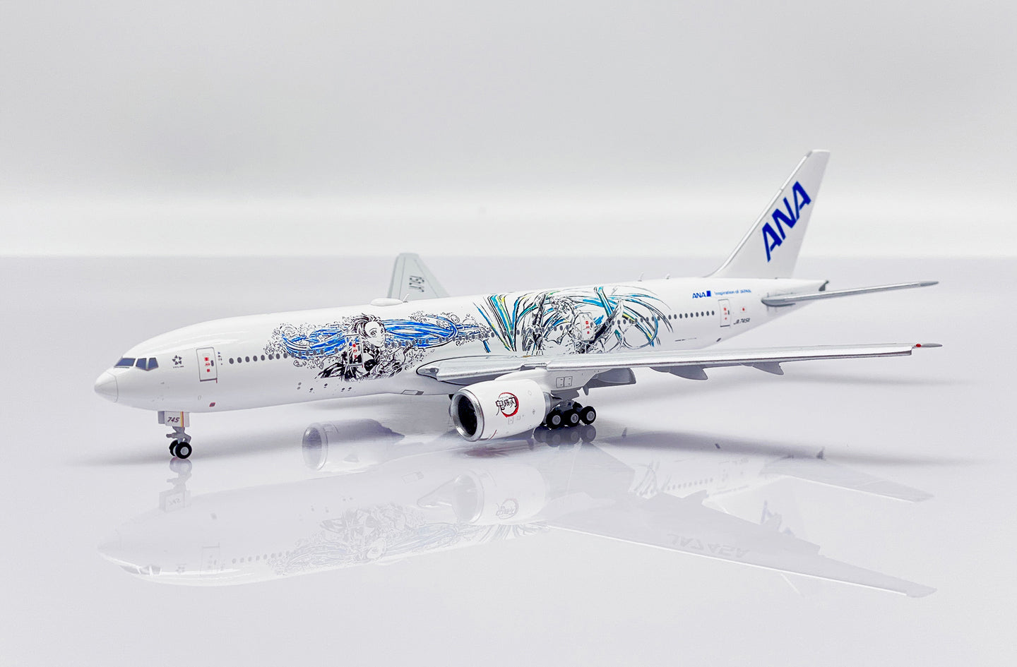 JC WINGS B777-200 ER ALL NIPPON AIRWAYS (ANA) 'DEMON SLAYER: KIMETSU NO YAIBA' (FLAPS DOWN) REG: JA745A