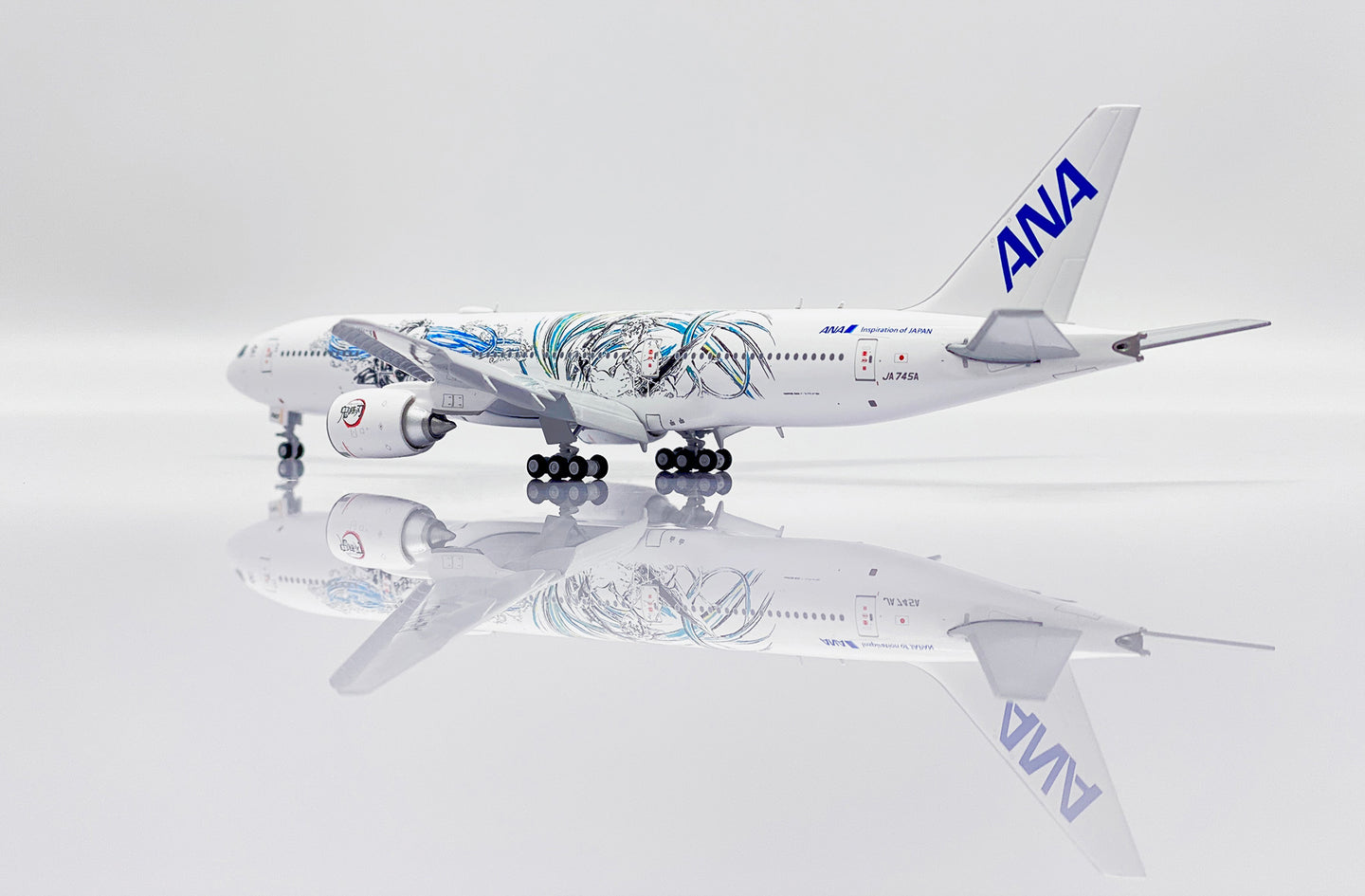 JC WINGS B777-200 ER ALL NIPPON AIRWAYS (ANA) 'DEMON SLAYER: KIMETSU NO YAIBA' (FLAPS DOWN) REG: JA745A