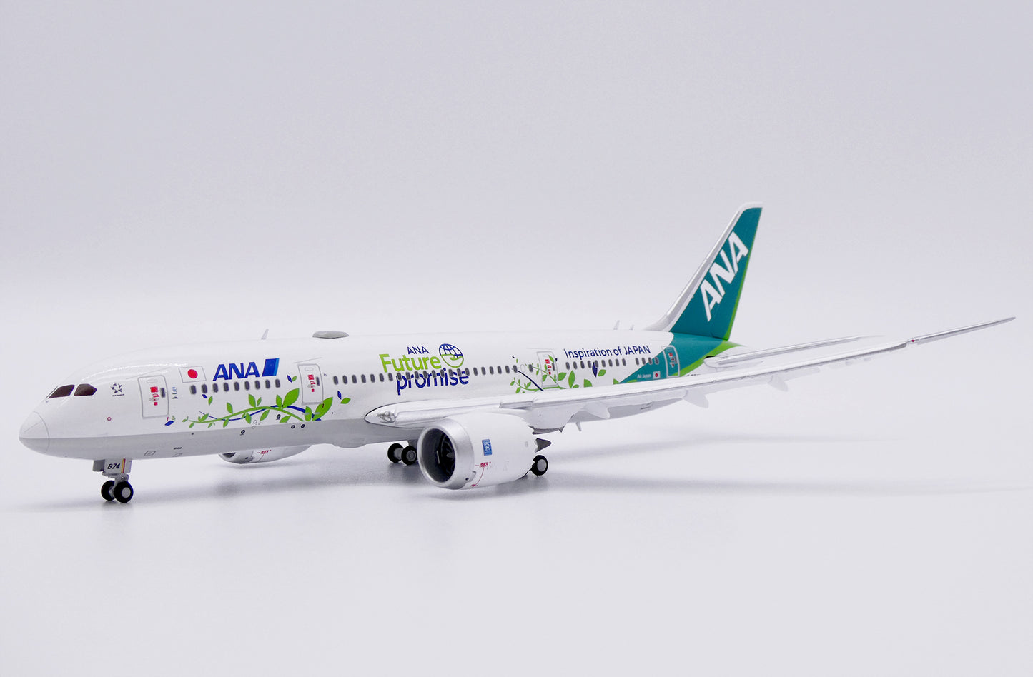 JC WINGS B787-8 DREAMLINER ALL NIPPON AIRWAYS ANA FUTURE PROMISE FLAP DOWN REG: JA874A