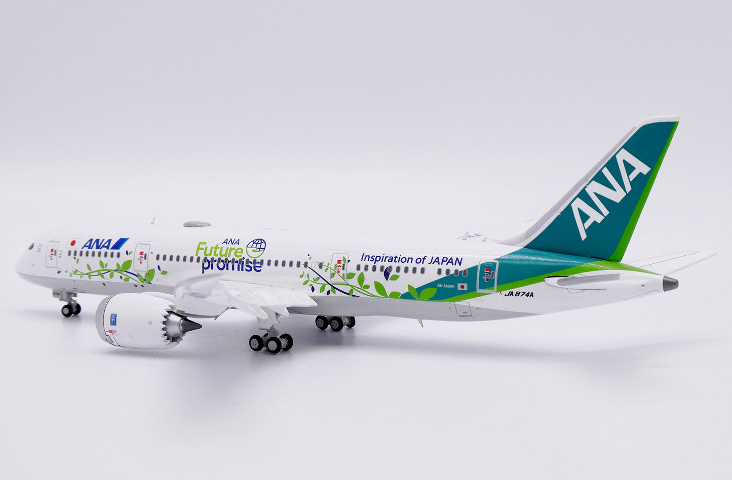 JC WINGS B787-8 DREAMLINER ALL NIPPON AIRWAYS ANA FUTURE PROMISE FLAP DOWN REG: JA874A
