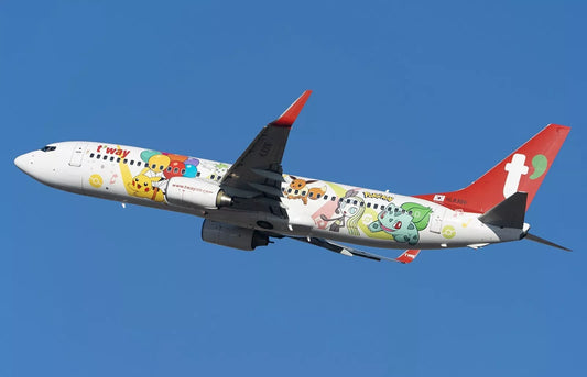 JCWINGS B737-800 T'WAY AIR PIKACHU JET TW LIVERY REG: HL8306