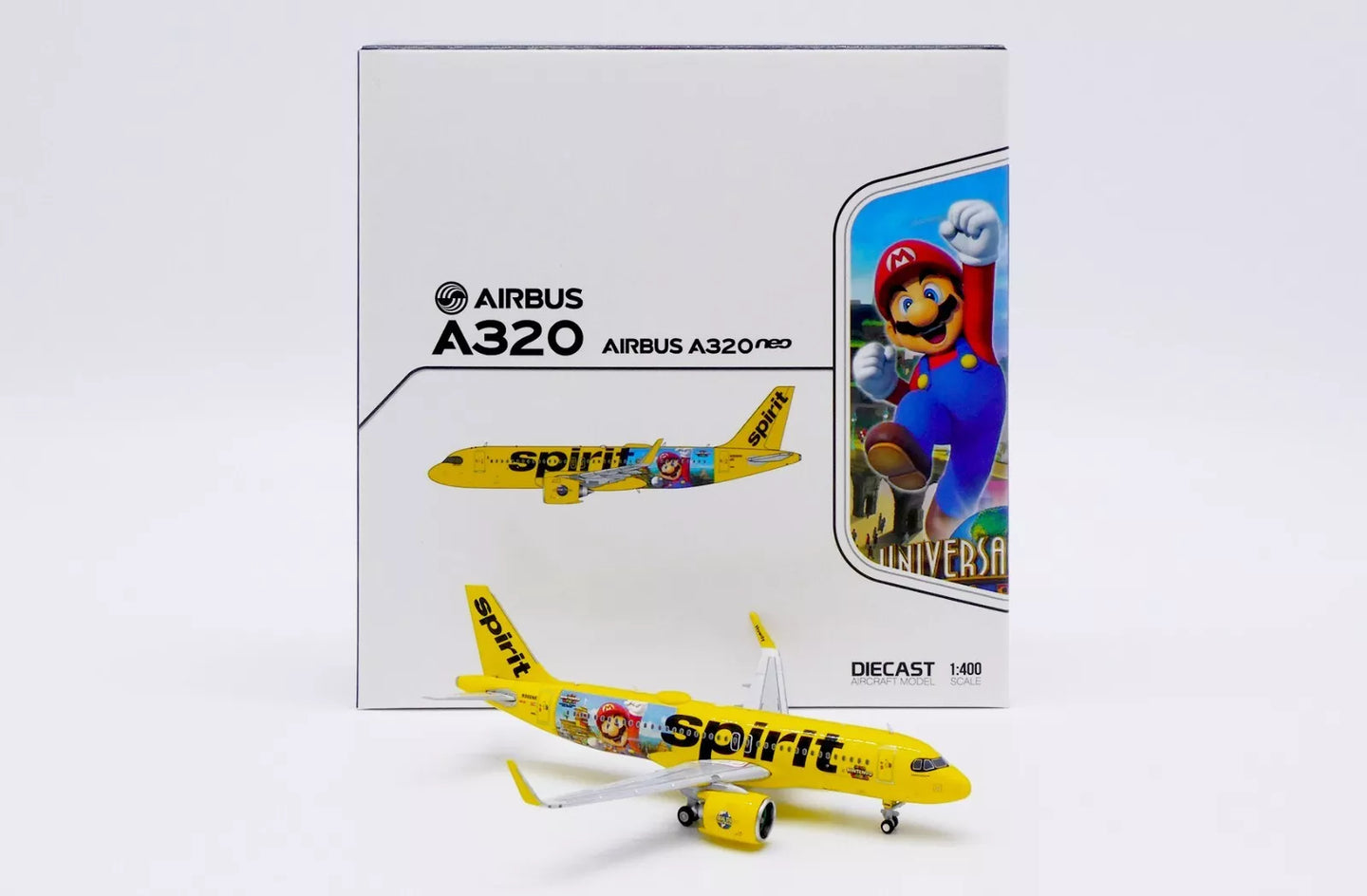 JC WINGS A320NEO SPIRIT AIRLINES "SUPER NINTENDO WORLD" REG: N986NK