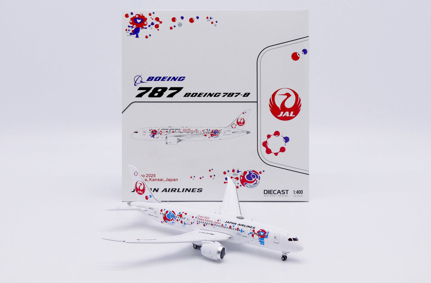 JC WINGS JCSA4050A 1/400 B787-8 DREAMLINER JAPAN AIRLINES "EXPO 2025" REG: JA823J