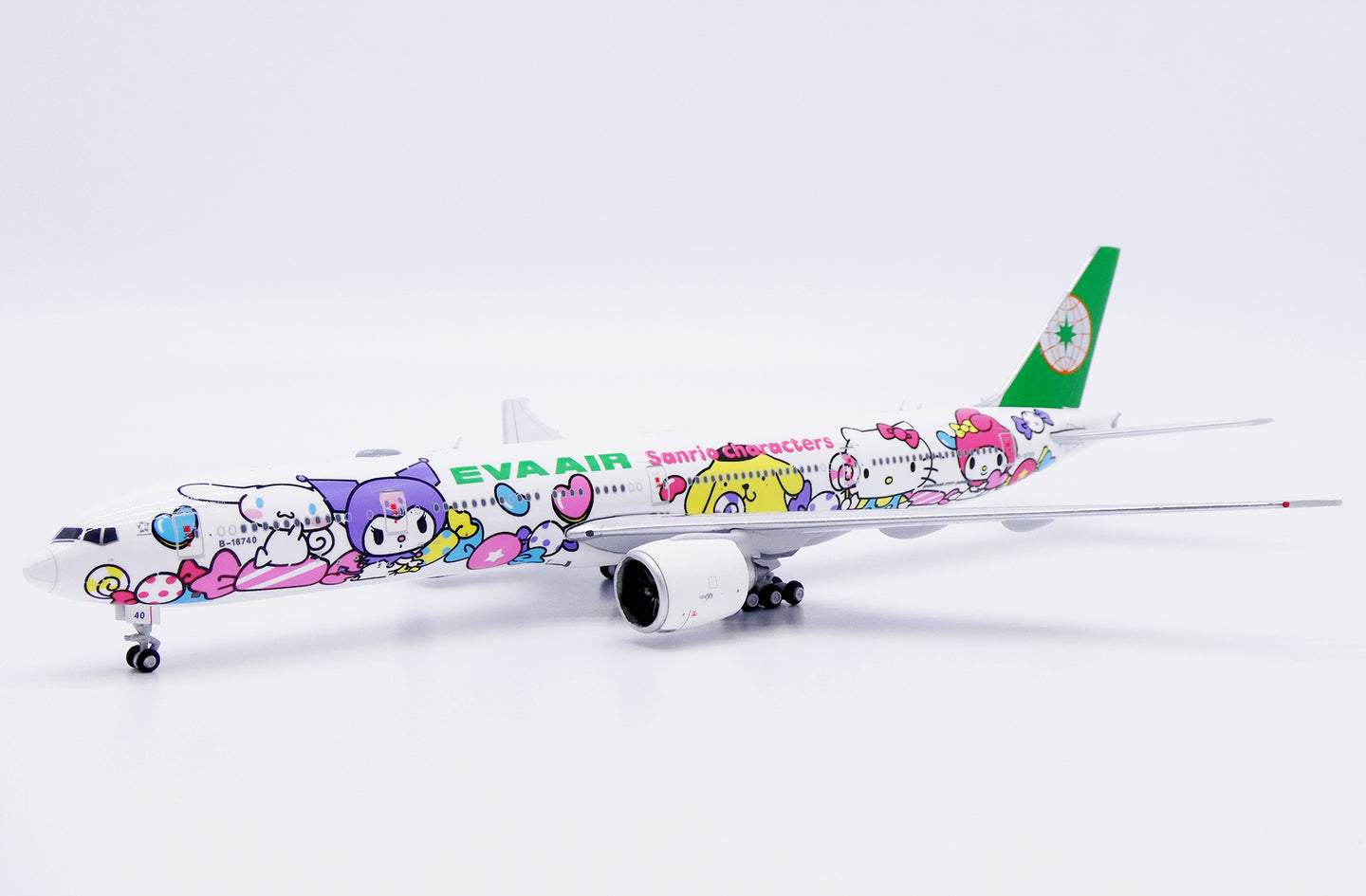 JC WINGS B777-300ER EVA AIR "LOLLY JET" REG: B-16740
