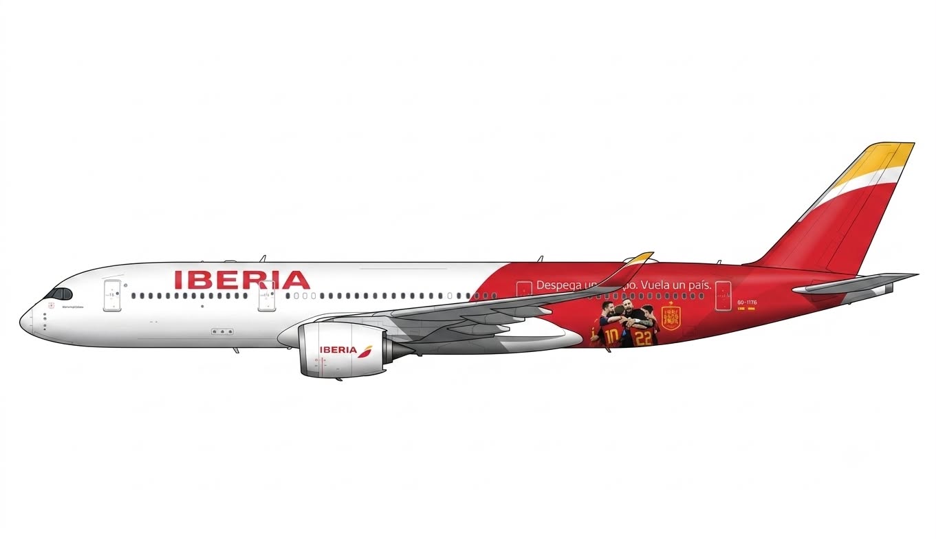 JC WINGS A350-900XWB IBERIA "FIFA WORLD CUP 2026" REG: EC-MYX