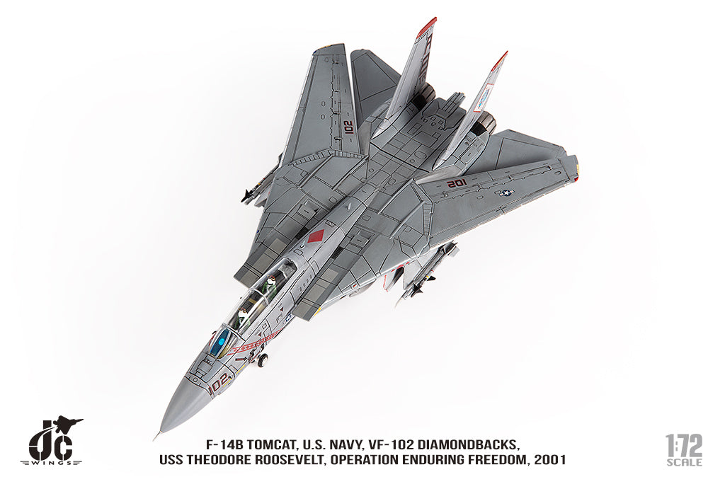 JC WINGS F-14B TOMCAT U.S. NAVY VF-102 DIAMONDBACKS OPERATION ENDURING FREEDOM 2001