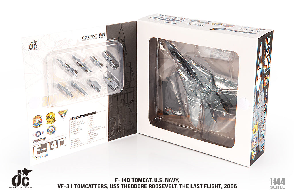 JC WINGS F-14D TOMCAT U.S. NAVY VF-31 TOMCATTERS, "THE LAST FLIGHT" 2006