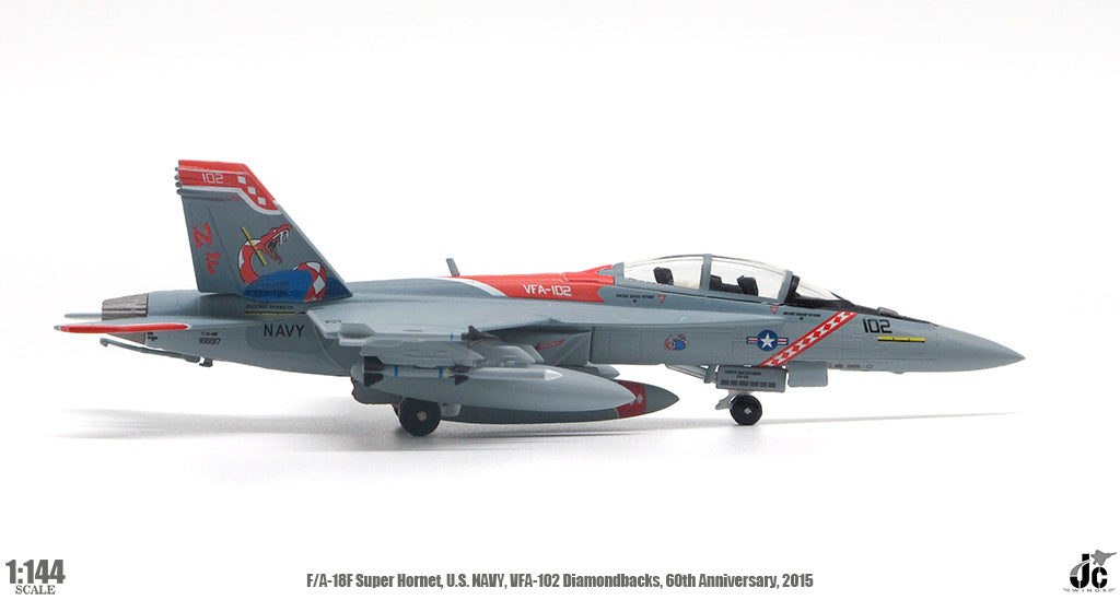 JCWINGS F/A-18F SUPER HORNET US NAVY DIAMONDBACKS, 60TH ANNIVERSARY 2015