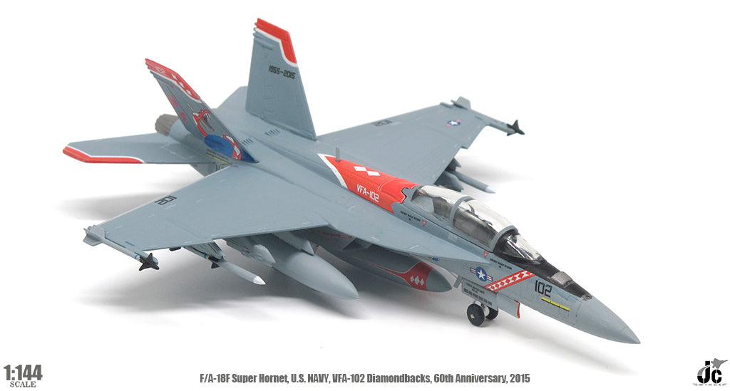 JCWINGS F/A-18F SUPER HORNET US NAVY DIAMONDBACKS, 60TH ANNIVERSARY 2015