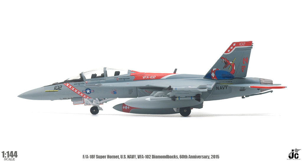 JCWINGS F/A-18F SUPER HORNET US NAVY DIAMONDBACKS, 60TH ANNIVERSARY 2015