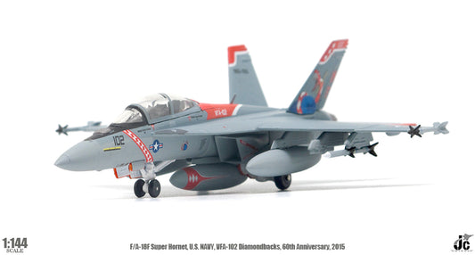JCWINGS F/A-18F SUPER HORNET US NAVY DIAMONDBACKS, 60TH ANNIVERSARY 2015