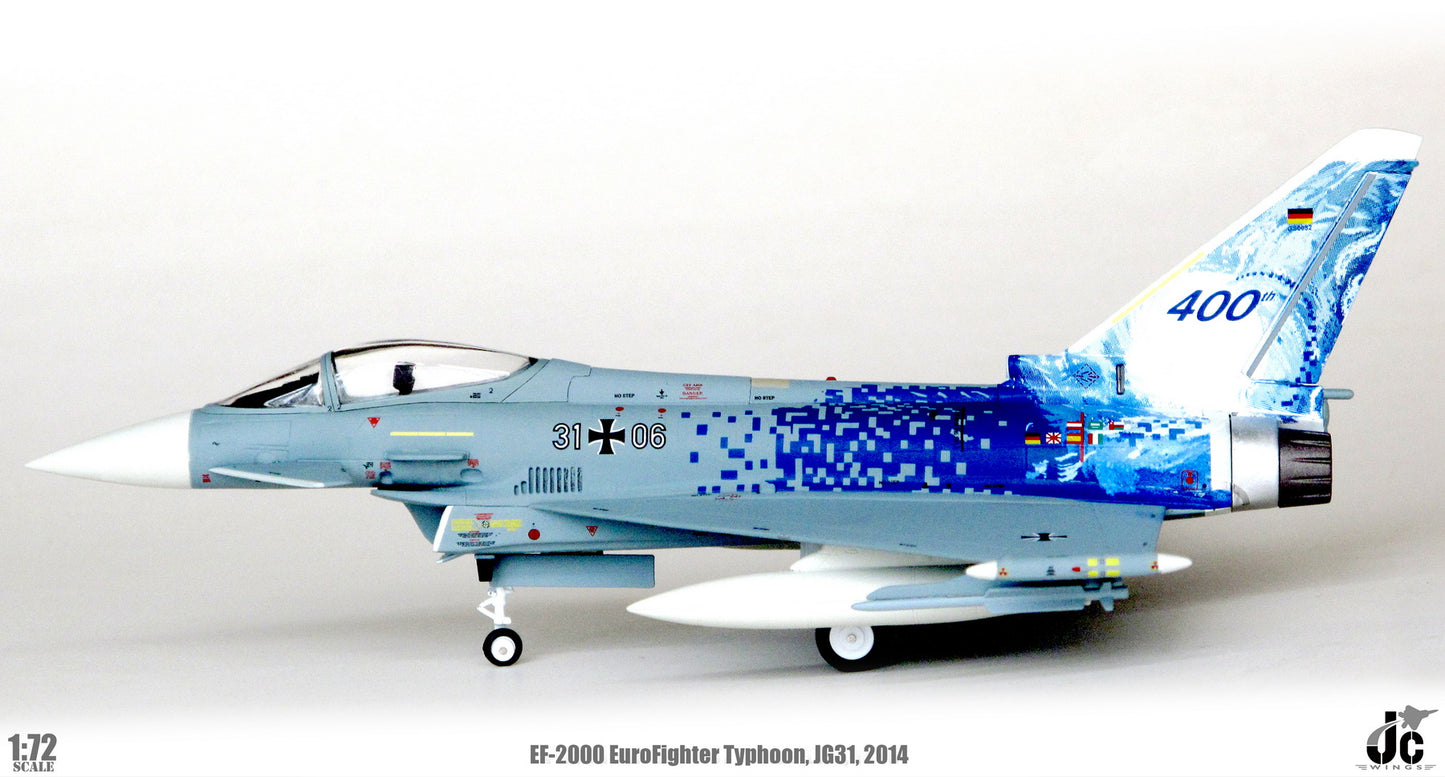 JC WINGS EF-2000 TYPHOON LUFTWAFFE "400TH EUROFIGHTER TYPHOON" 31+06 GERMANY 2014