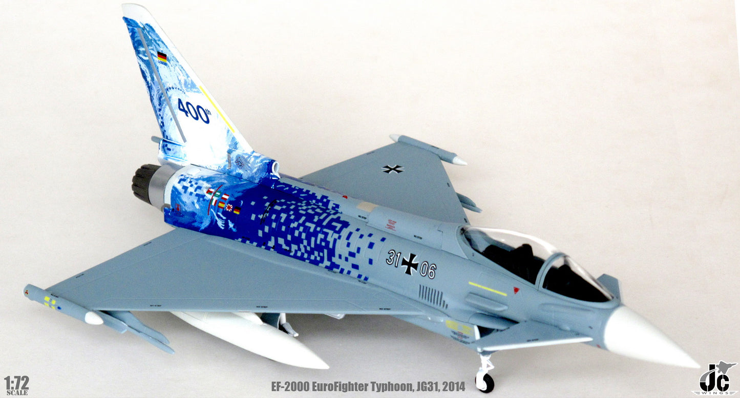 JC WINGS EF-2000 TYPHOON LUFTWAFFE "400TH EUROFIGHTER TYPHOON" 31+06 GERMANY 2014