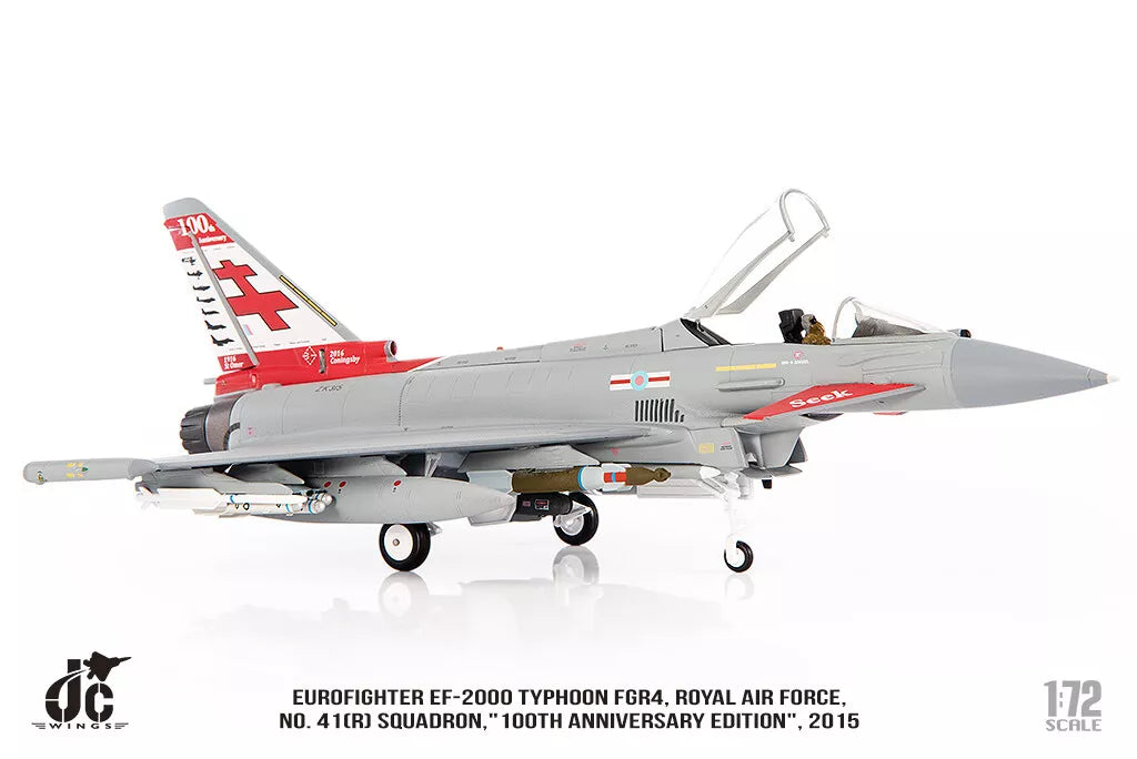 JC WINGS MILITARY EUROFIGHTER TYPHOON EF-2000 FGR4 ROYAL AIR FORCE NO. 41(R) SQUADRON "100TH ANNIVERSARY EDITION" 2015