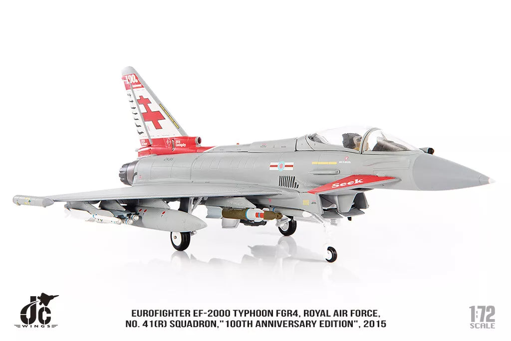 JC WINGS MILITARY EUROFIGHTER TYPHOON EF-2000 FGR4 ROYAL AIR FORCE NO. 41(R) SQUADRON "100TH ANNIVERSARY EDITION" 2015