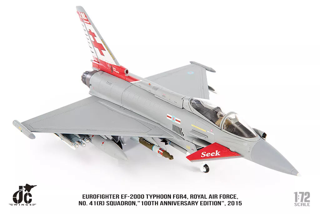 JC WINGS MILITARY EUROFIGHTER TYPHOON EF-2000 FGR4 ROYAL AIR FORCE NO. 41(R) SQUADRON "100TH ANNIVERSARY EDITION" 2015