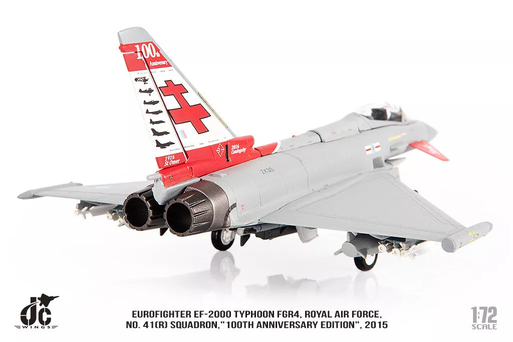 JC WINGS MILITARY EUROFIGHTER TYPHOON EF-2000 FGR4 ROYAL AIR FORCE NO. 41(R) SQUADRON "100TH ANNIVERSARY EDITION" 2015