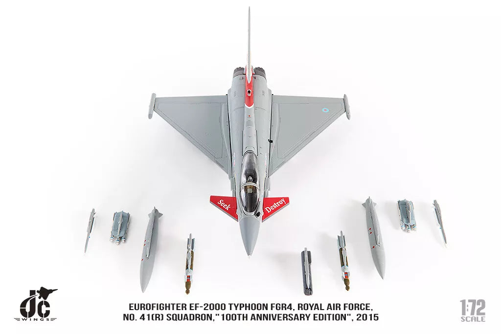 JC WINGS MILITARY EUROFIGHTER TYPHOON EF-2000 FGR4 ROYAL AIR FORCE NO. 41(R) SQUADRON "100TH ANNIVERSARY EDITION" 2015