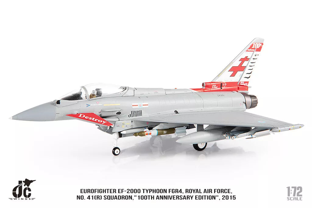 JC WINGS MILITARY EUROFIGHTER TYPHOON EF-2000 FGR4 ROYAL AIR FORCE NO. 41(R) SQUADRON "100TH ANNIVERSARY EDITION" 2015