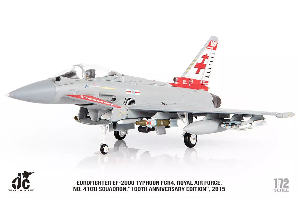 JC WINGS MILITARY EUROFIGHTER TYPHOON EF-2000 FGR4 ROYAL AIR FORCE NO. 41(R) SQUADRON "100TH ANNIVERSARY EDITION" 2015