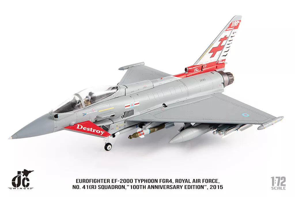 JC WINGS MILITARY EUROFIGHTER TYPHOON EF-2000 FGR4 ROYAL AIR FORCE NO. 41(R) SQUADRON "100TH ANNIVERSARY EDITION" 2015