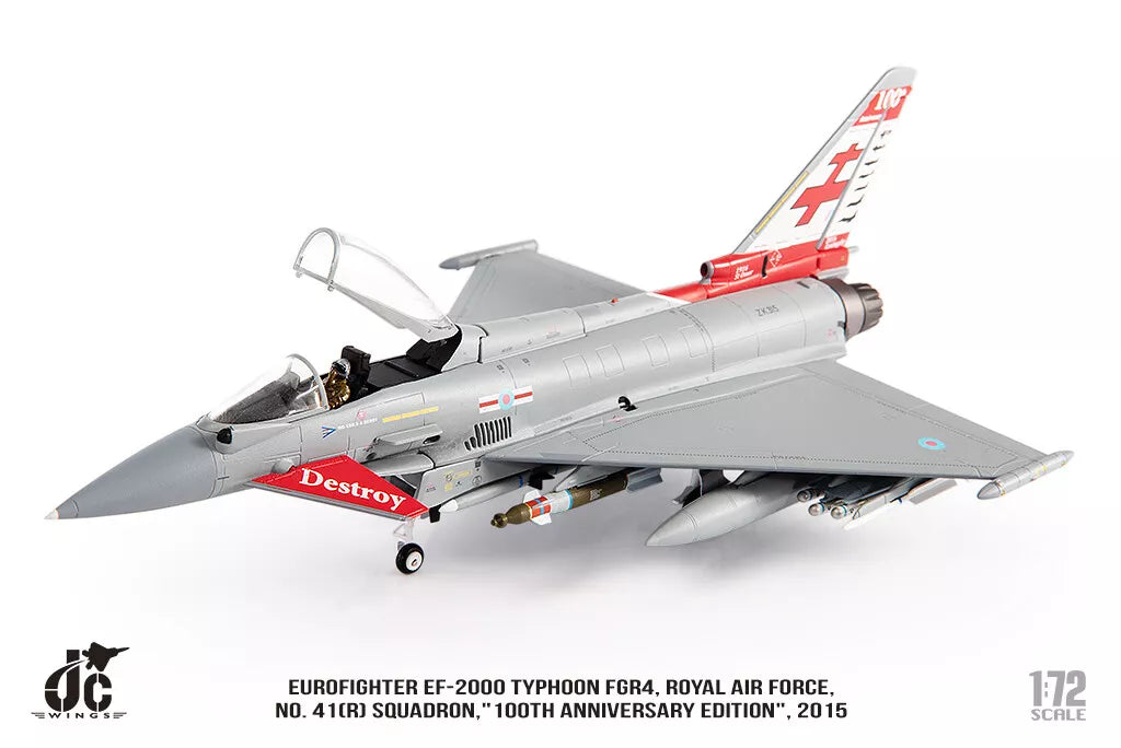JC WINGS MILITARY EUROFIGHTER TYPHOON EF-2000 FGR4 ROYAL AIR FORCE NO. 41(R) SQUADRON "100TH ANNIVERSARY EDITION" 2015
