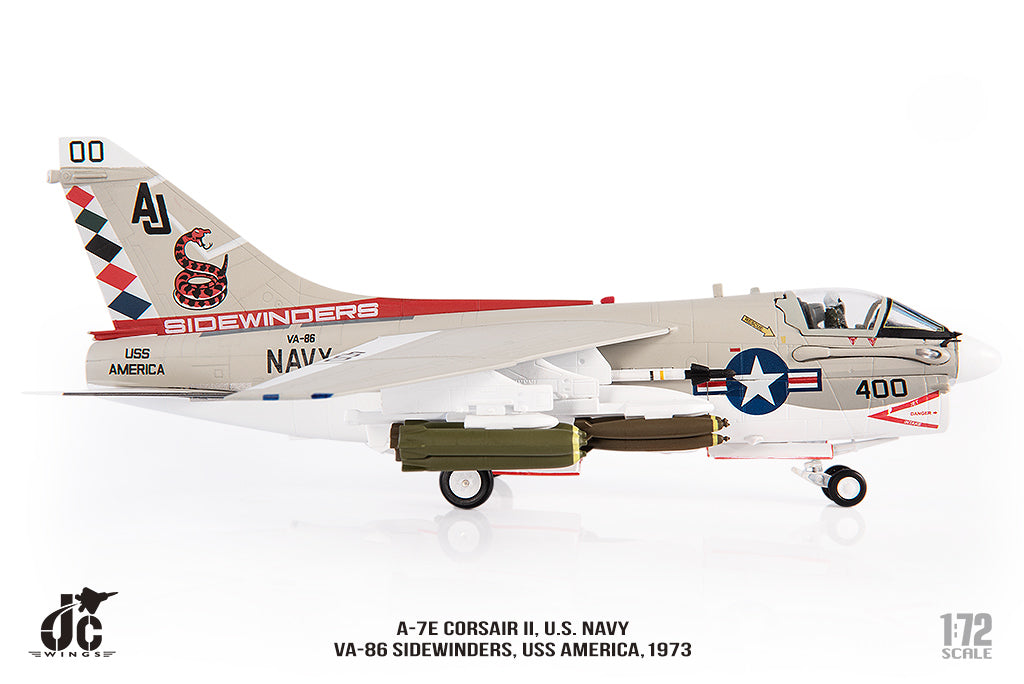 JC WINGS A-7E CORSAIR II U.S. NAVY VA-86 "SIDEWINDERS" USS AMERICA 1973