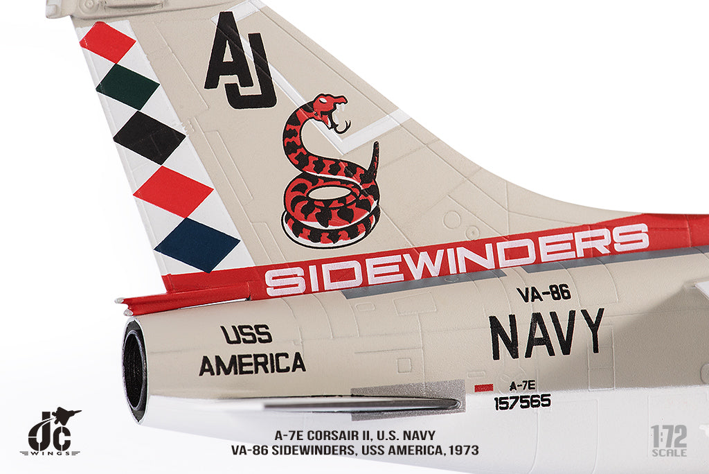 JC WINGS A-7E CORSAIR II U.S. NAVY VA-86 "SIDEWINDERS" USS AMERICA 1973