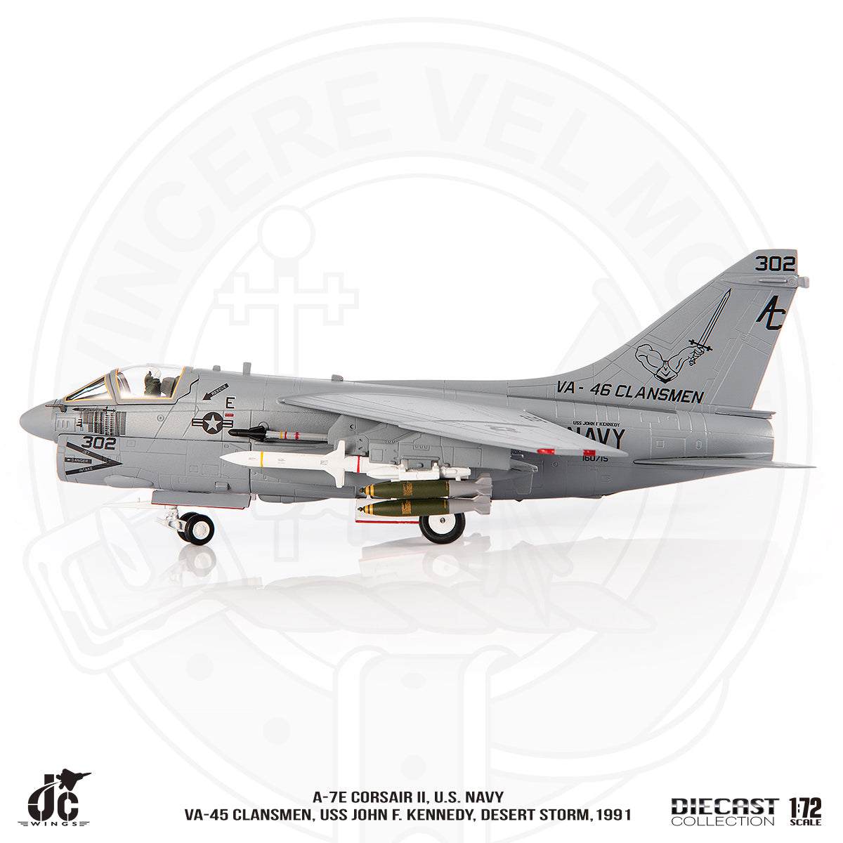 JC WINGS A-7E CORSAIR II U.S NAVY VA-45 CLANSMEN DESERT STORM 1991