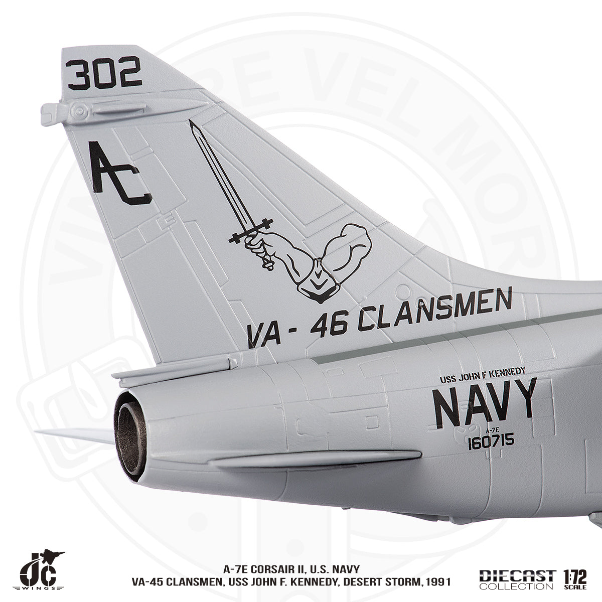 JC WINGS A-7E CORSAIR II U.S NAVY VA-45 CLANSMEN DESERT STORM 1991