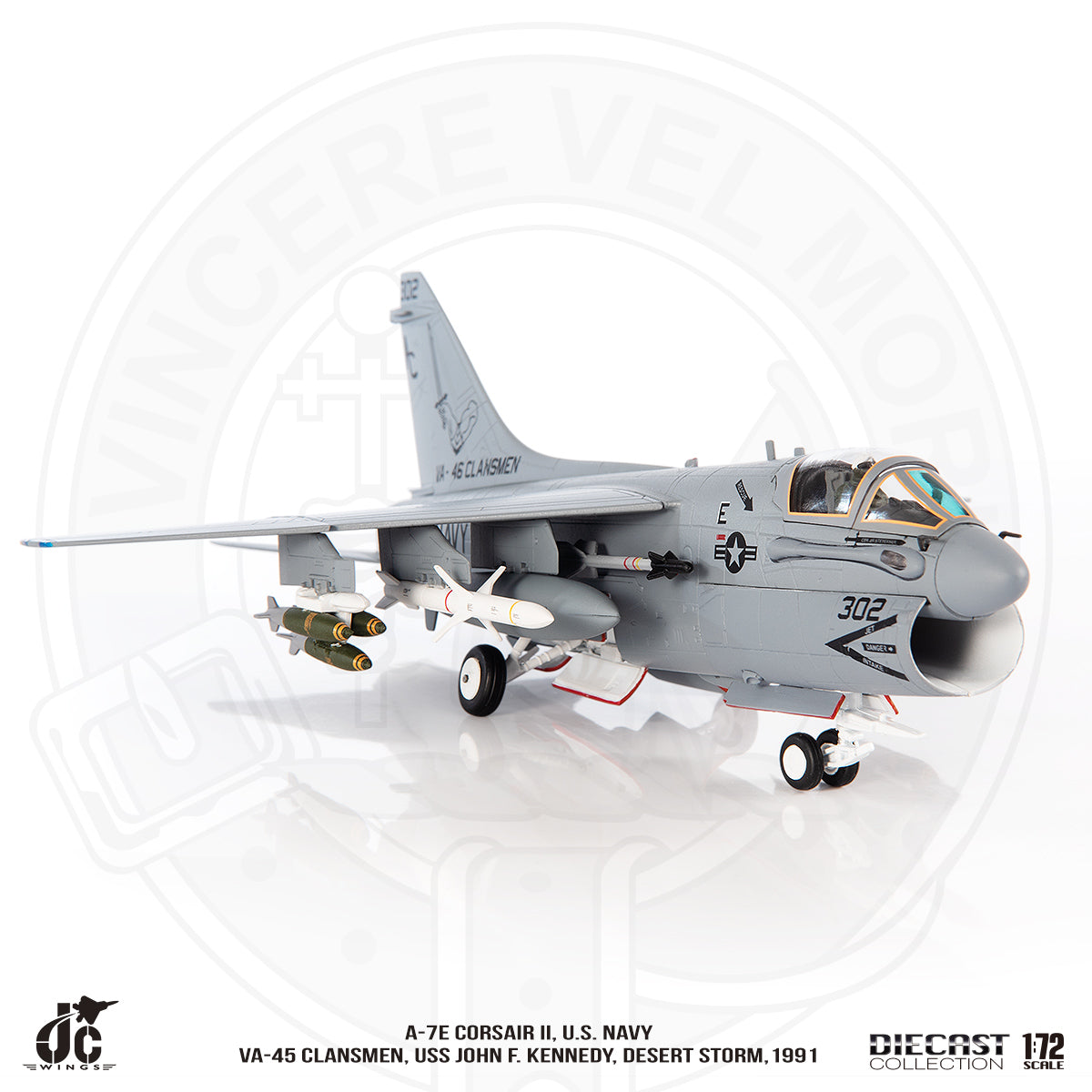 JC WINGS A-7E CORSAIR II U.S NAVY VA-45 CLANSMEN DESERT STORM 1991