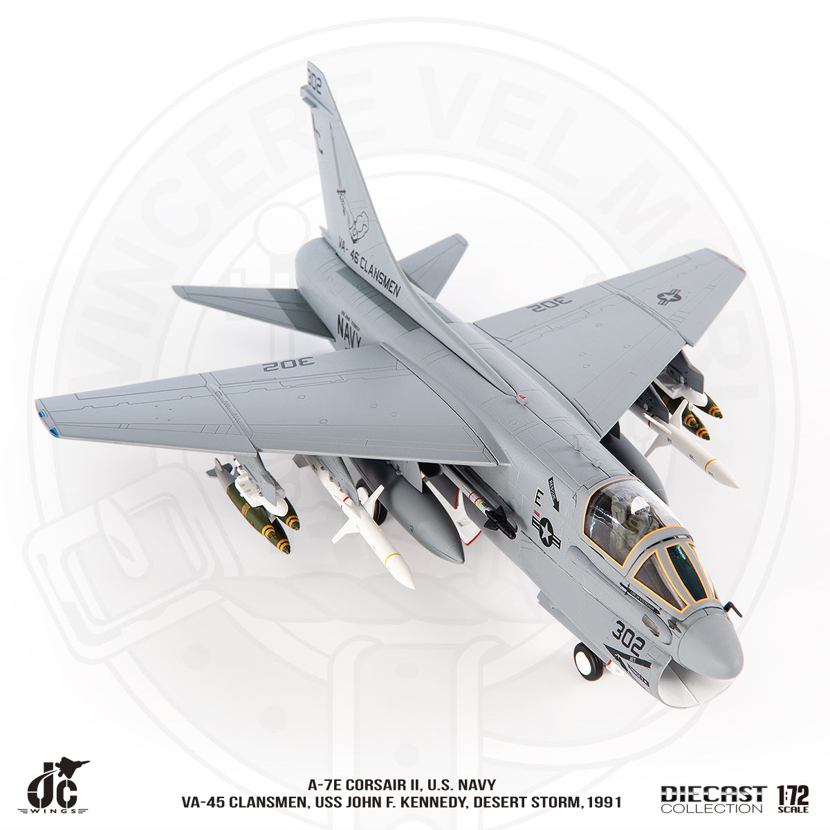 JC WINGS A-7E CORSAIR II U.S NAVY VA-45 CLANSMEN DESERT STORM 1991