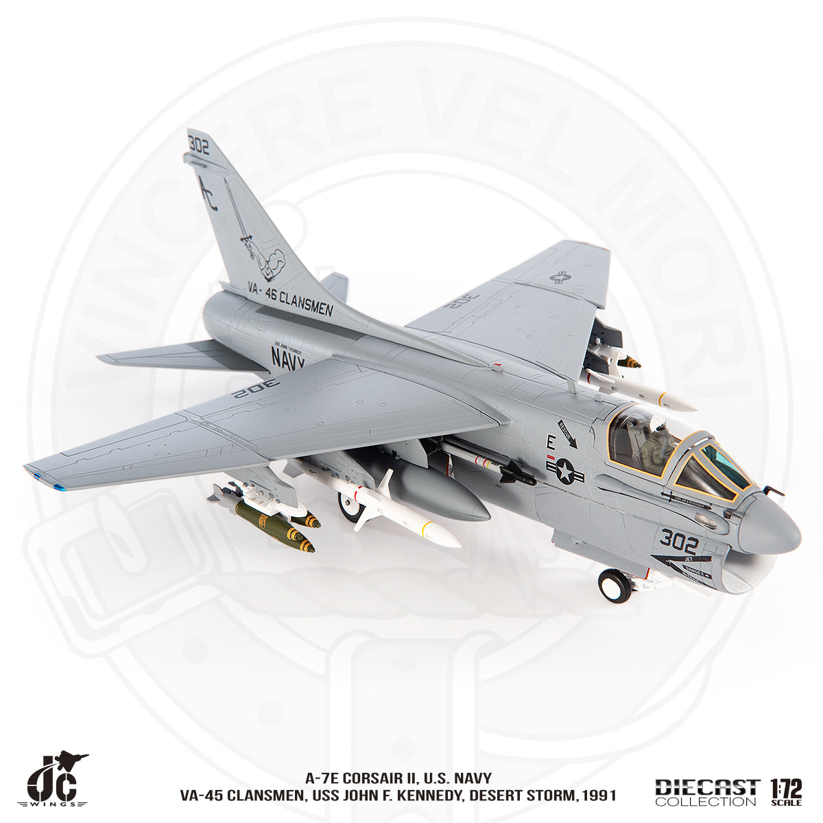 JC WINGS A-7E CORSAIR II U.S NAVY VA-45 CLANSMEN DESERT STORM 1991