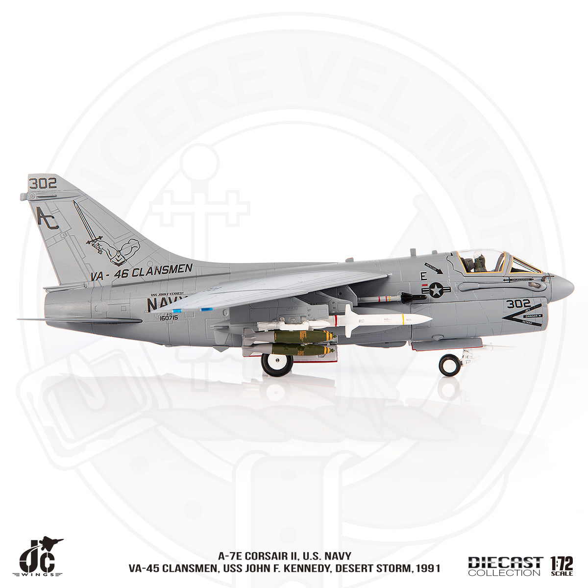 JC WINGS A-7E CORSAIR II U.S NAVY VA-45 CLANSMEN DESERT STORM 1991