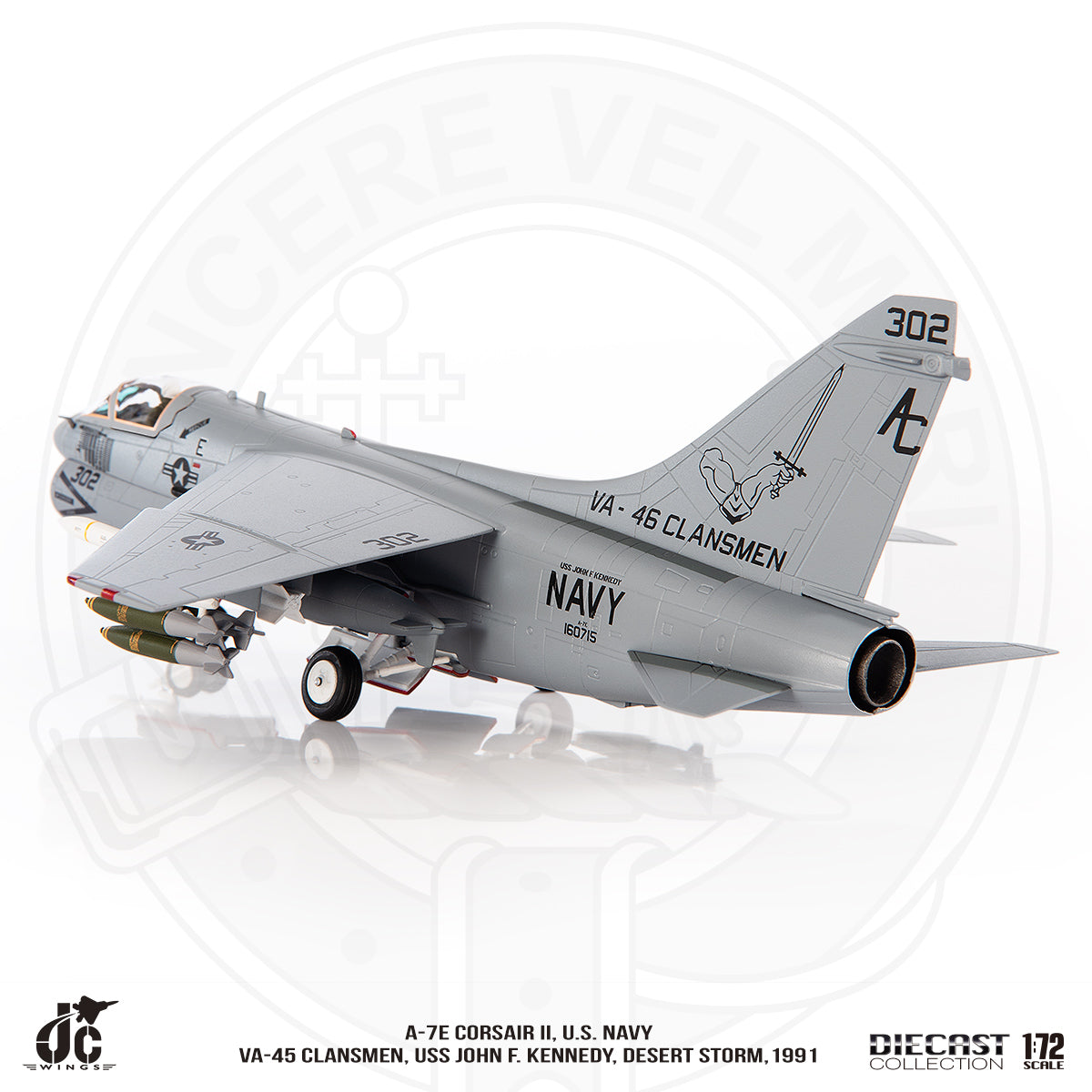 JC WINGS A-7E CORSAIR II U.S NAVY VA-45 CLANSMEN DESERT STORM 1991