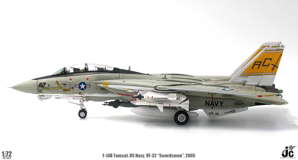 JC WINGS F-14B TOMCAT US NAVY VF-32 "SWORDSMEN" AC112 USS HARRY S.TRUMAN 2005